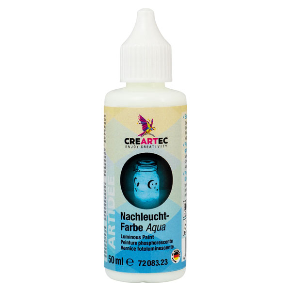 Nachleuchtfarbe Aqua-blau, 50ml