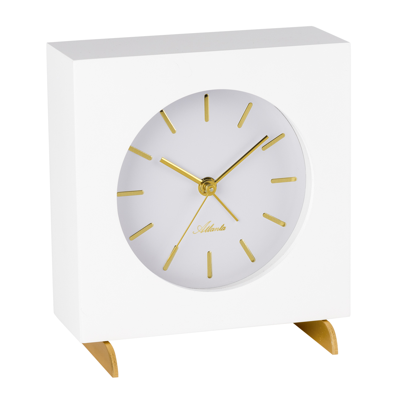 Atlanta 3104/0 Table clock quartz white