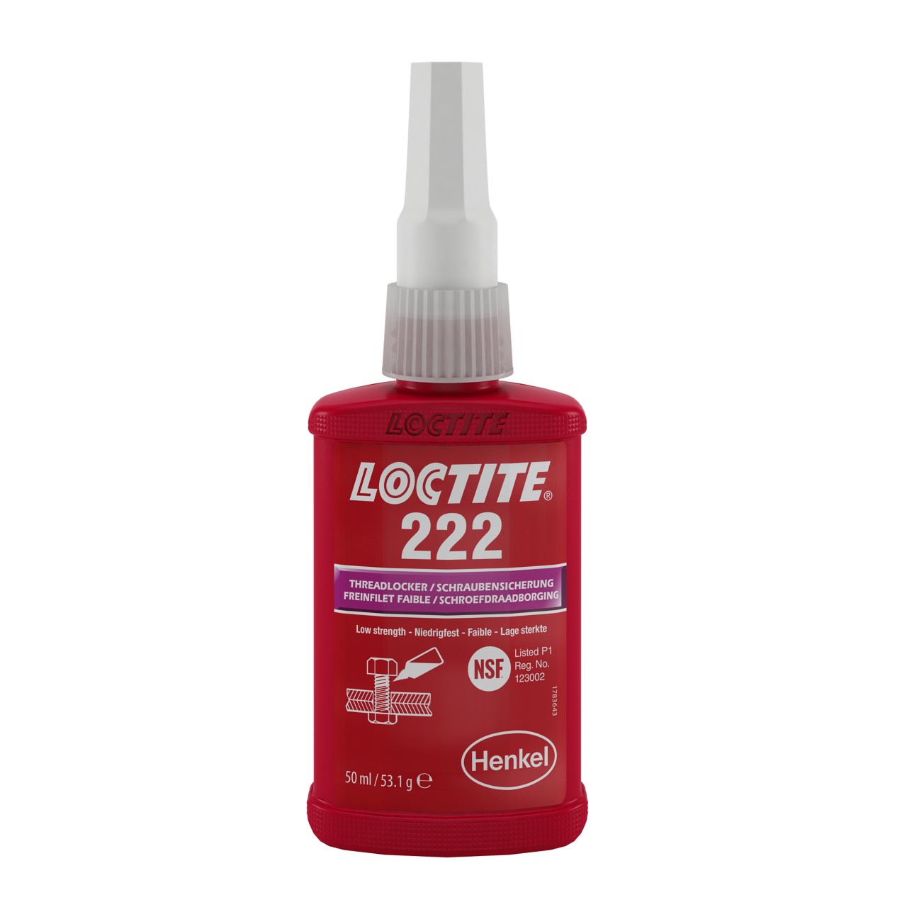 Screw lock LOCTITE 222, 50ml