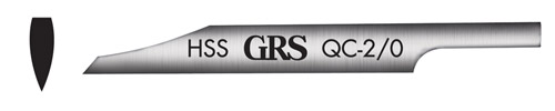 Graver, HSS, pointed, width 2.16mm GRS