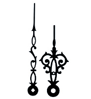 Hand pair mechanical Antique black MHL:120mm