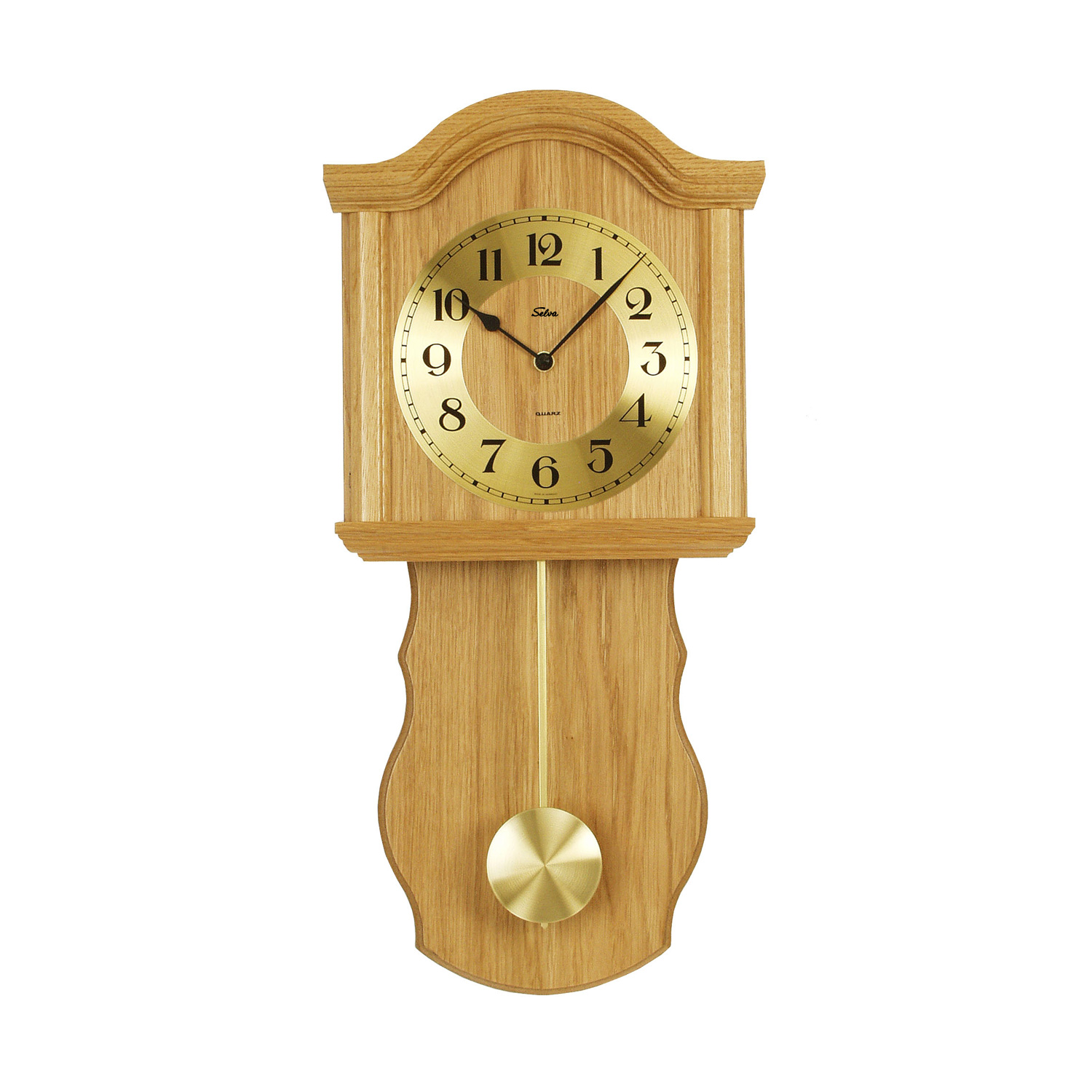 SELVA radio-controlled pendulum wall clock Schwyz