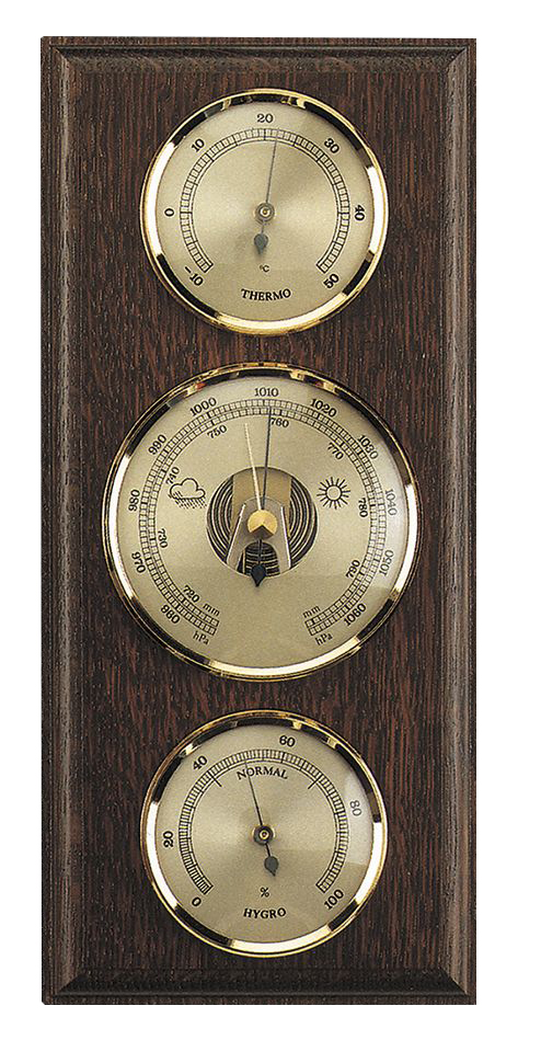 Weather station Made in Germany, dark oak