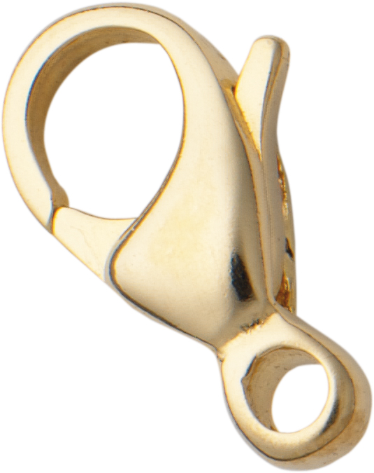 Carabiner curved gold 333/-Gg 11,00mm cast