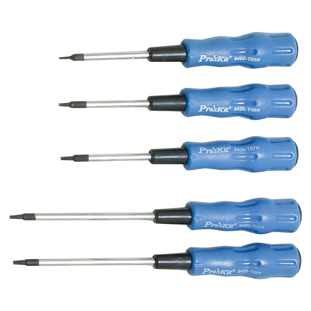 5Pcs Star Screwdriver Set W/Temper Proof Hole