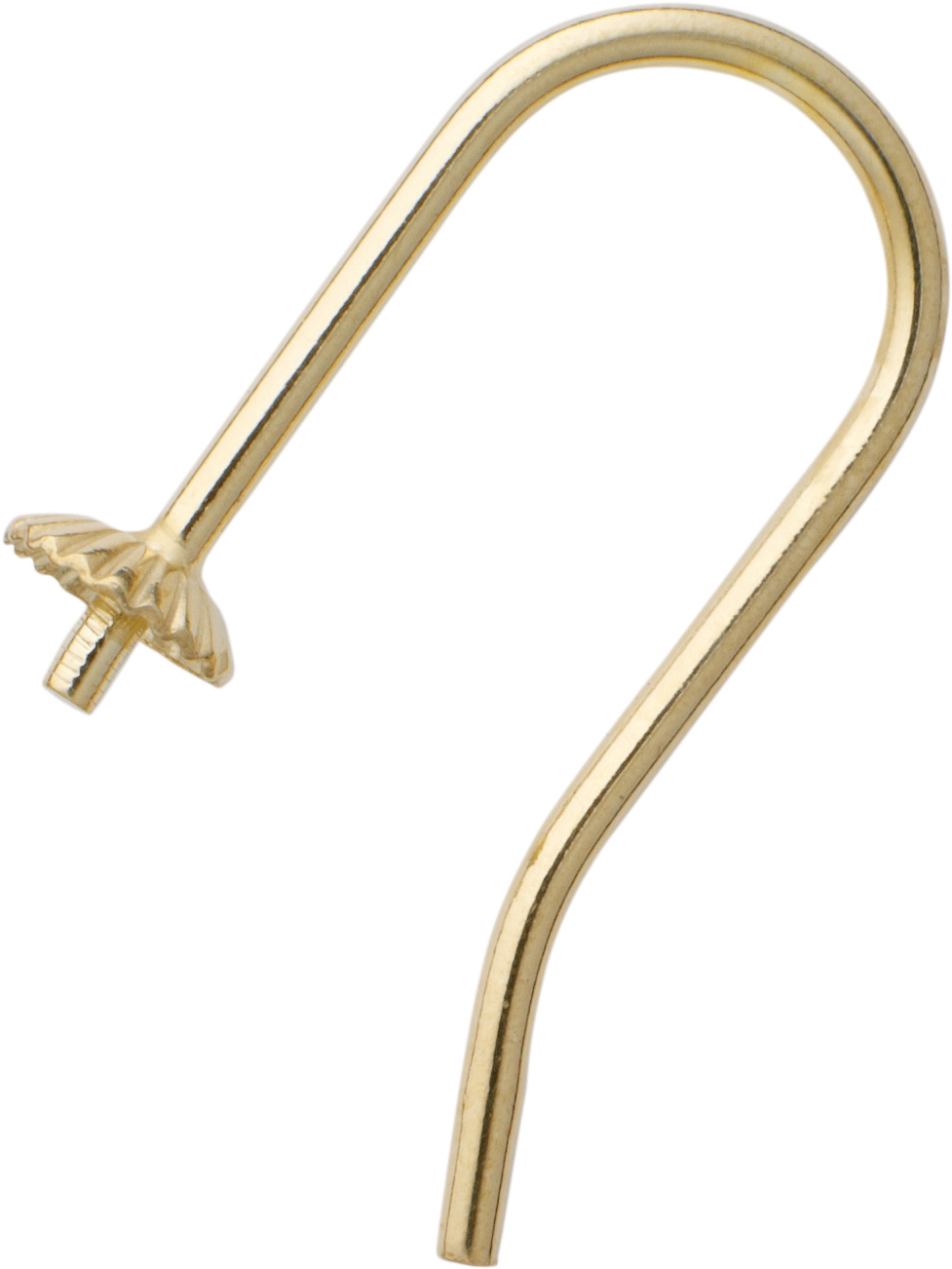 Kidney wire gold 333/-Gg with pearl cup Ø 4.00mm