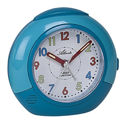 Atlanta 1708/5 Quartz alarm clock for children blue