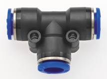 - Quick-connection distributor with 3 outlets for hose OD 6mm