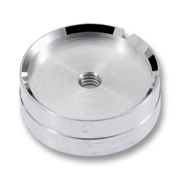 Aluminium pressure piece 17 + 17.5 mm, concave