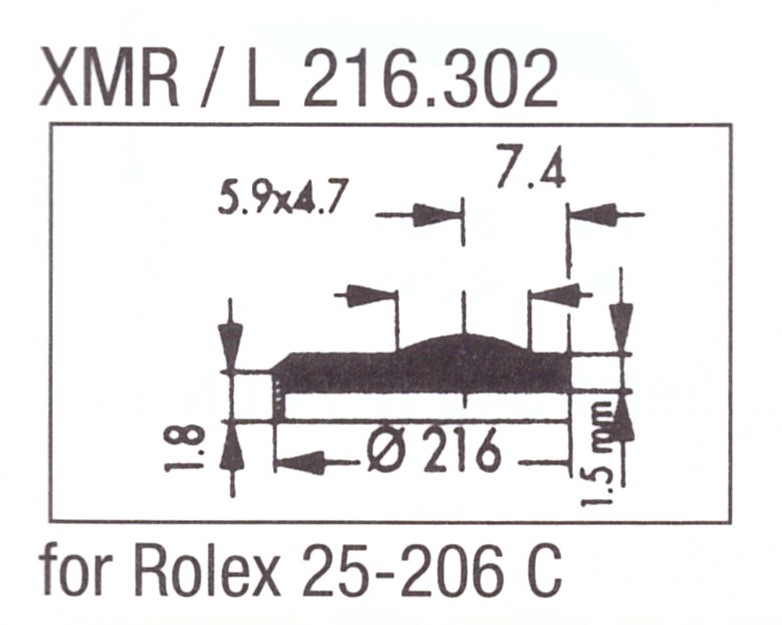 Glass XMR/L 216.302 Mineral