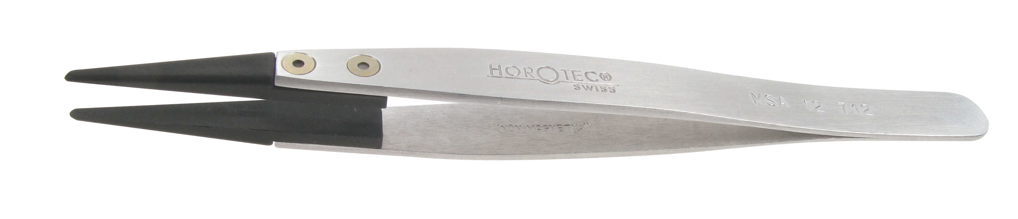 Aluminium forceps with carbon fibre tips, medium, Horotec