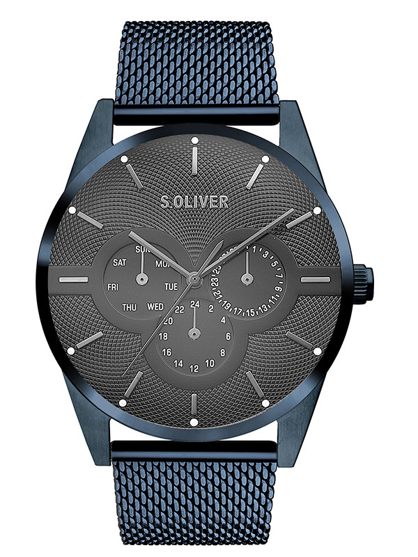 s.Oliver Edelstahl blau SO-3551-MQ