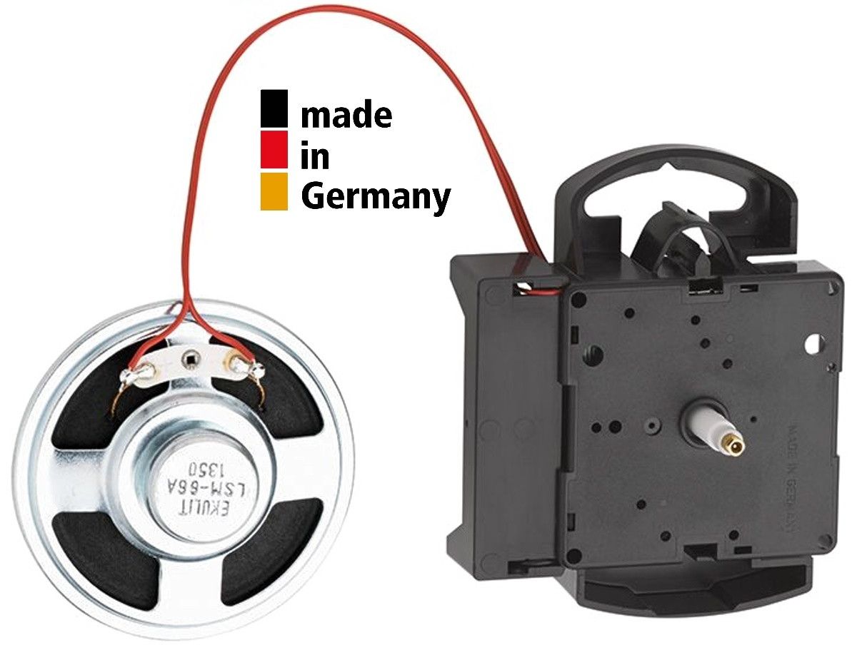 Quarz-Uhrwerk Hermle 2114, ZWL 21,00mm, Westminster oder Bim Bam, ohne Pendel