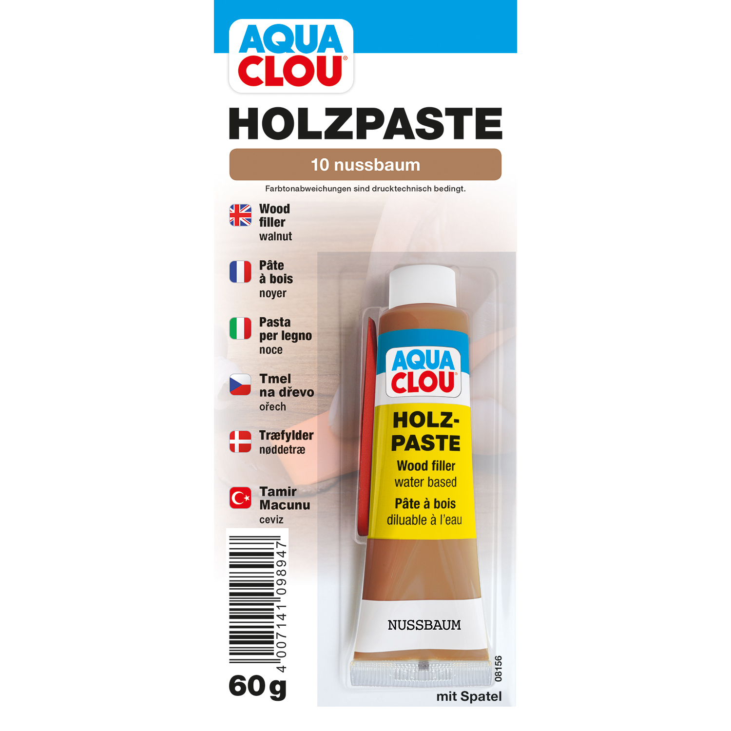 Holzpaste, Nussbaum