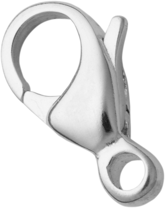 Karabiner gewölbt Silber 925/- 11,00mm gegossen