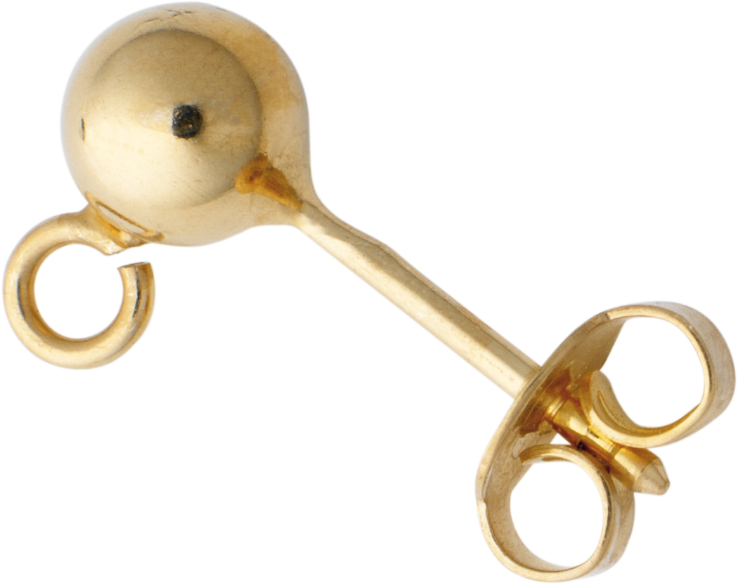 Barbell with ball Ø 5.00mm and eye gold 333/-Gg