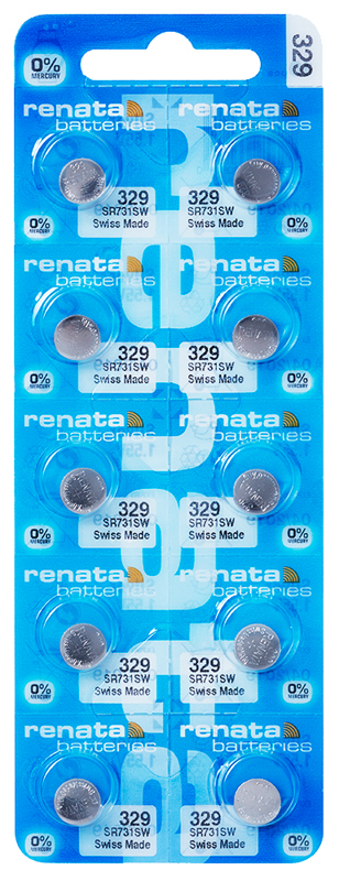 Renata 329 Knopfzelle Multipack