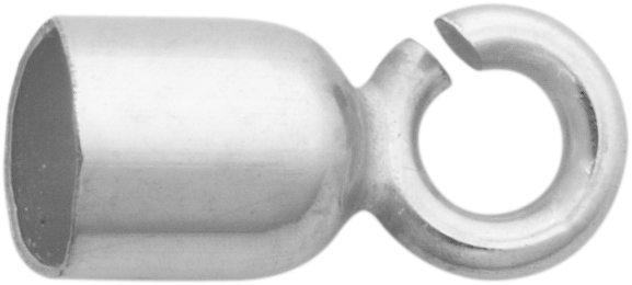 Cap silver 925/- inner Ø 3.00mm with small eye, open