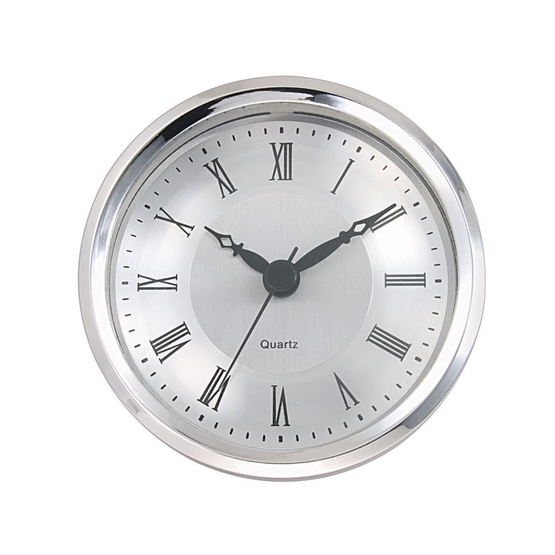 Quartz Insert Movement UTS GC Drum Ø 81mm, bezel Ø 88.5mm chromed, dial silver, Roman numerals