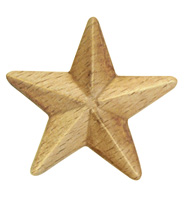 Ornamental piece star, wood