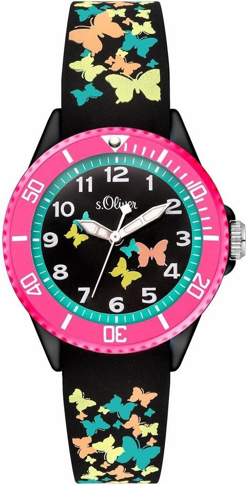 s.Oliver plastic black colorful SO-3275-PQ