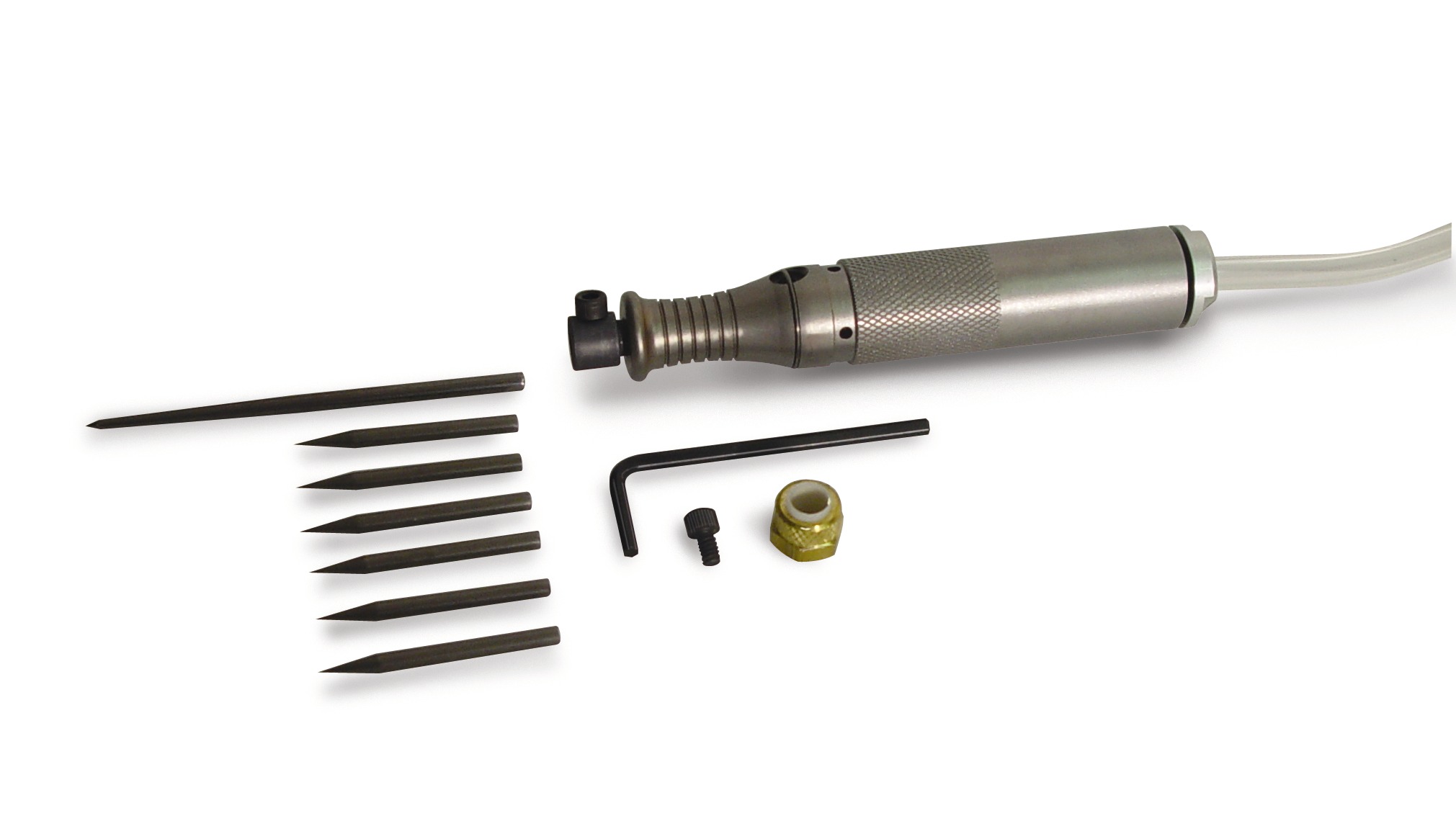 GRS hammer handpiece with 6 graver holder inserts