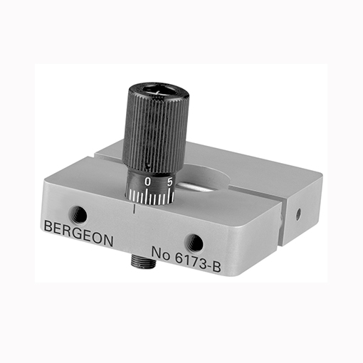 Bergeon Micrometric stop for rack press