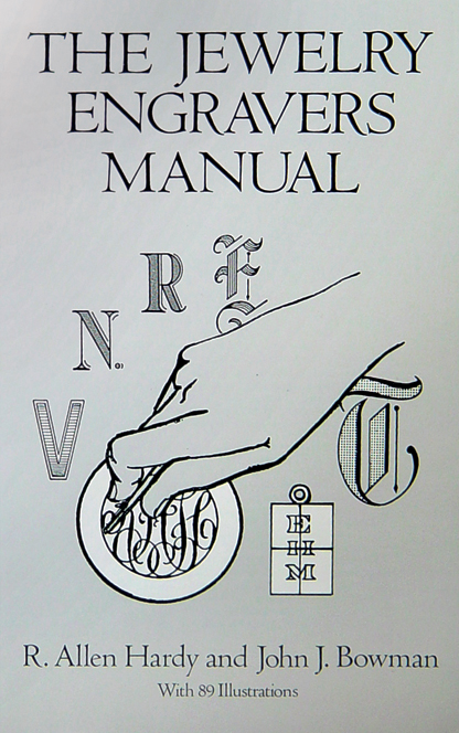 Book The Jewellery Engravers Manual, 143 pages, English