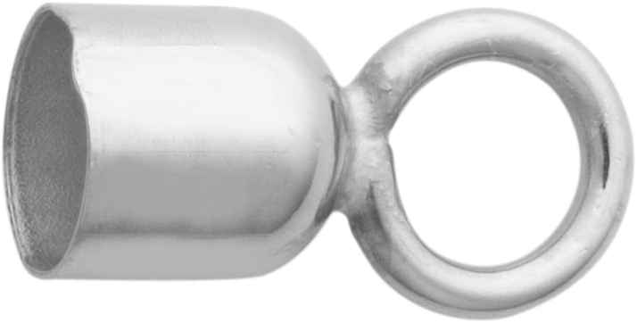 Cap silver 925/- inner Ø 4.00mm with large eye, closed