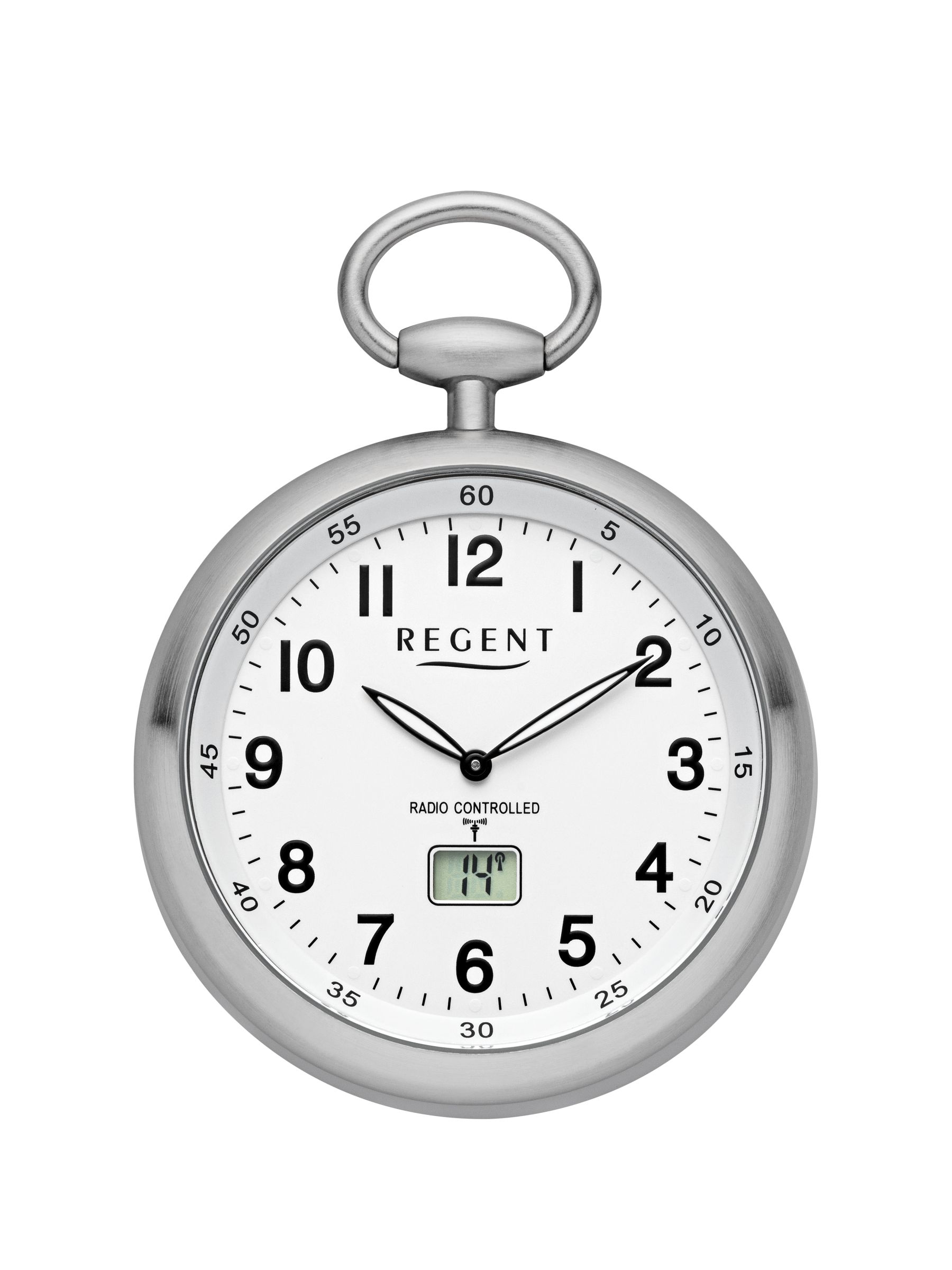 Radio controlled pocket watch Ø 49mm, white