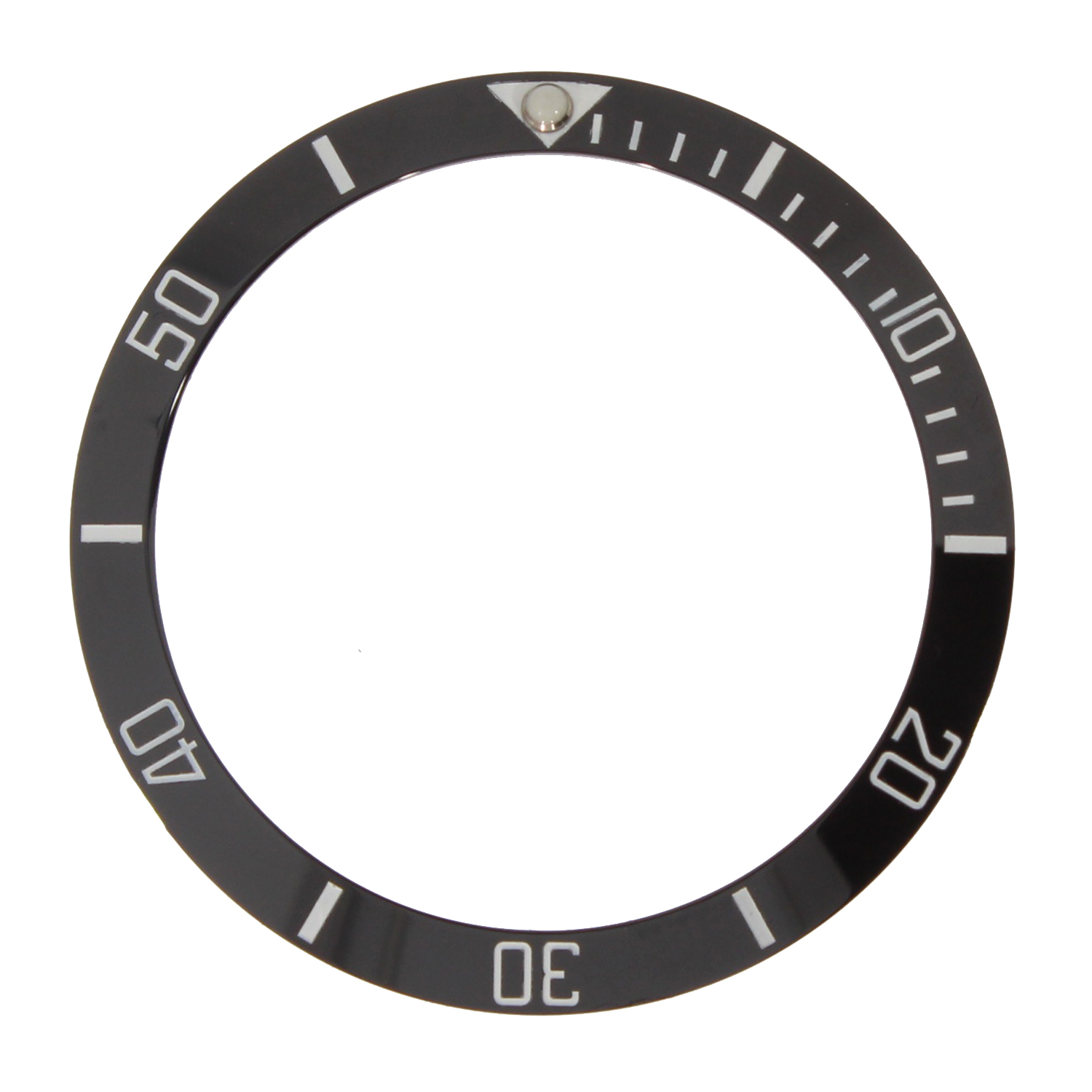 Bezel Insert RLX SUB bestfit, 10-50, black/ white