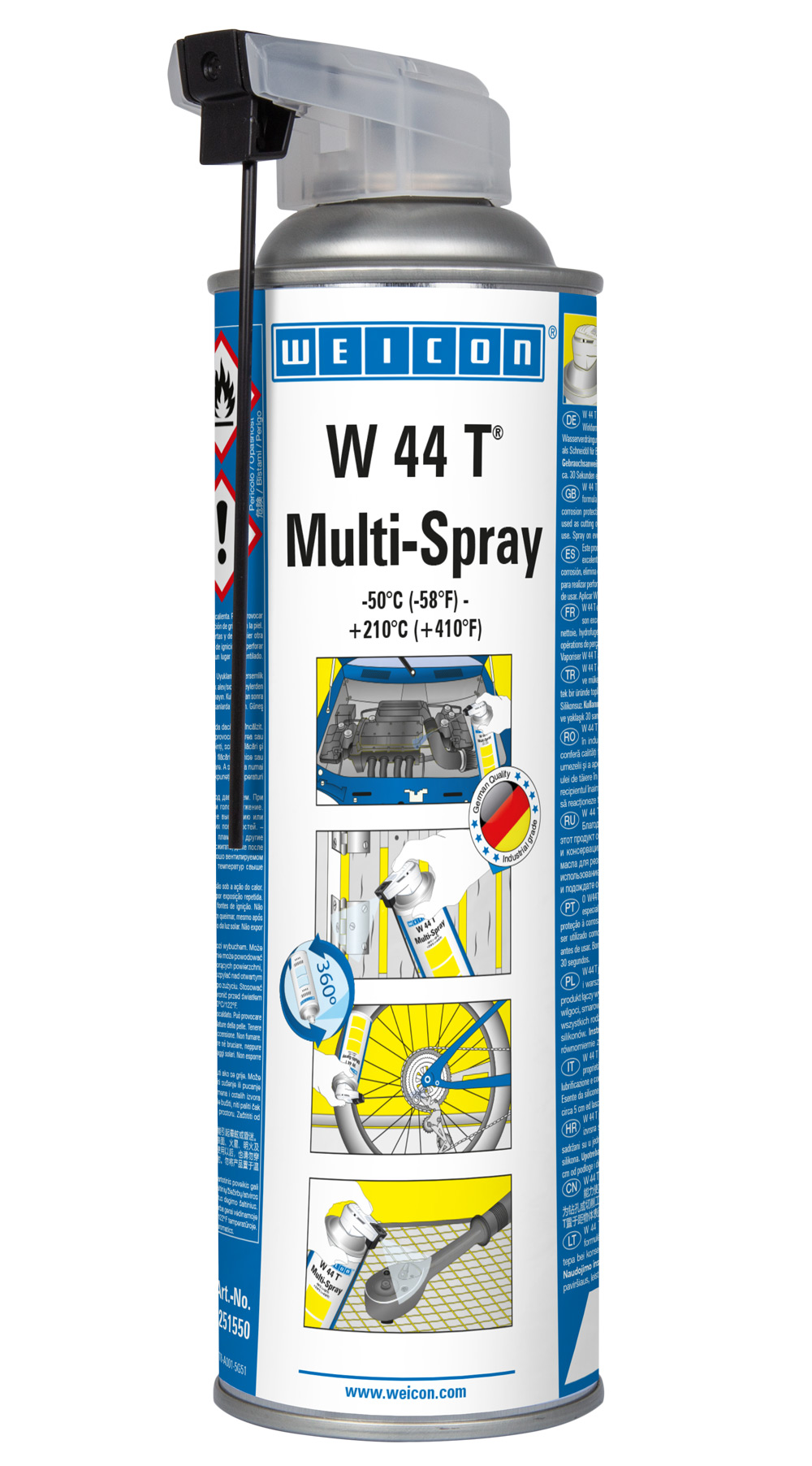 WEICON Multispray W44T - le multitalent parmi les huiles lubrifiantes et multifonctionnelles