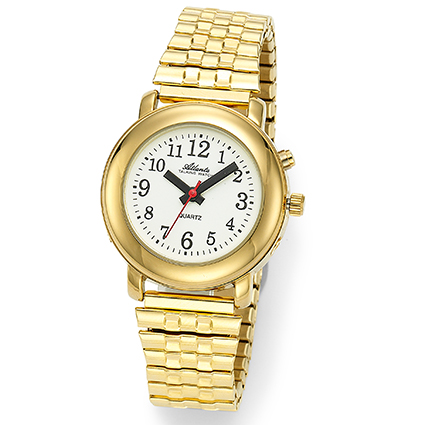 Atlanta 8915/9 yellow speaking wristwatch