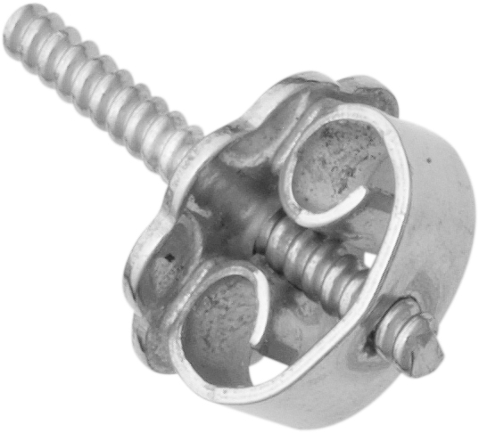 Screw back nut gold 585/-Wg with set screw Ø 6.00mm