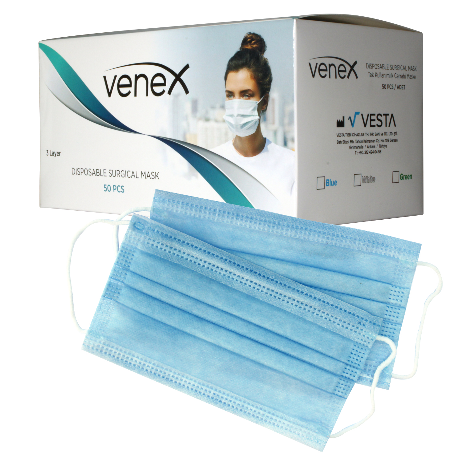 Surgical mask with proven filter performance of 99.24%