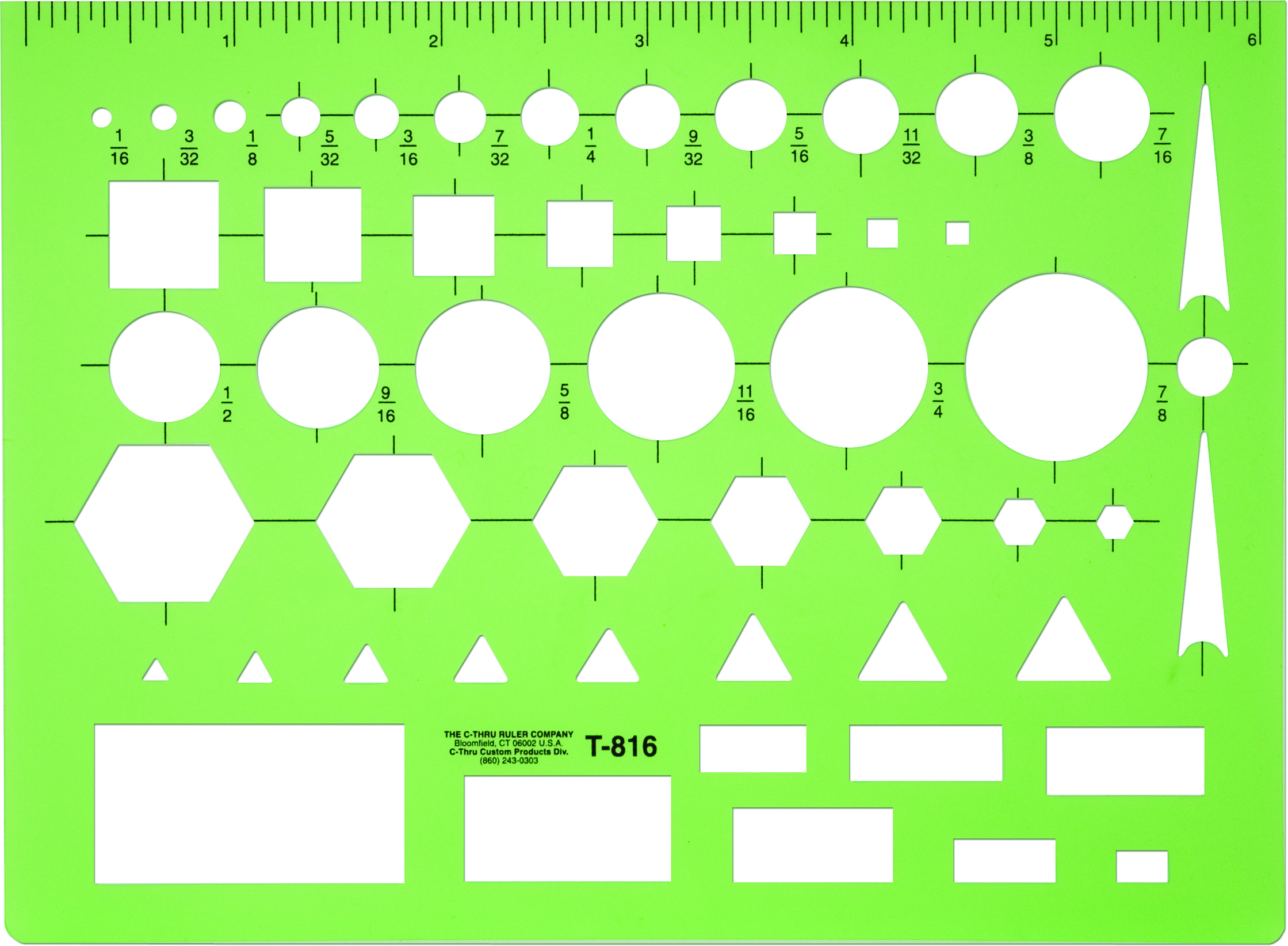 GRS Schablone für geometrische Formen