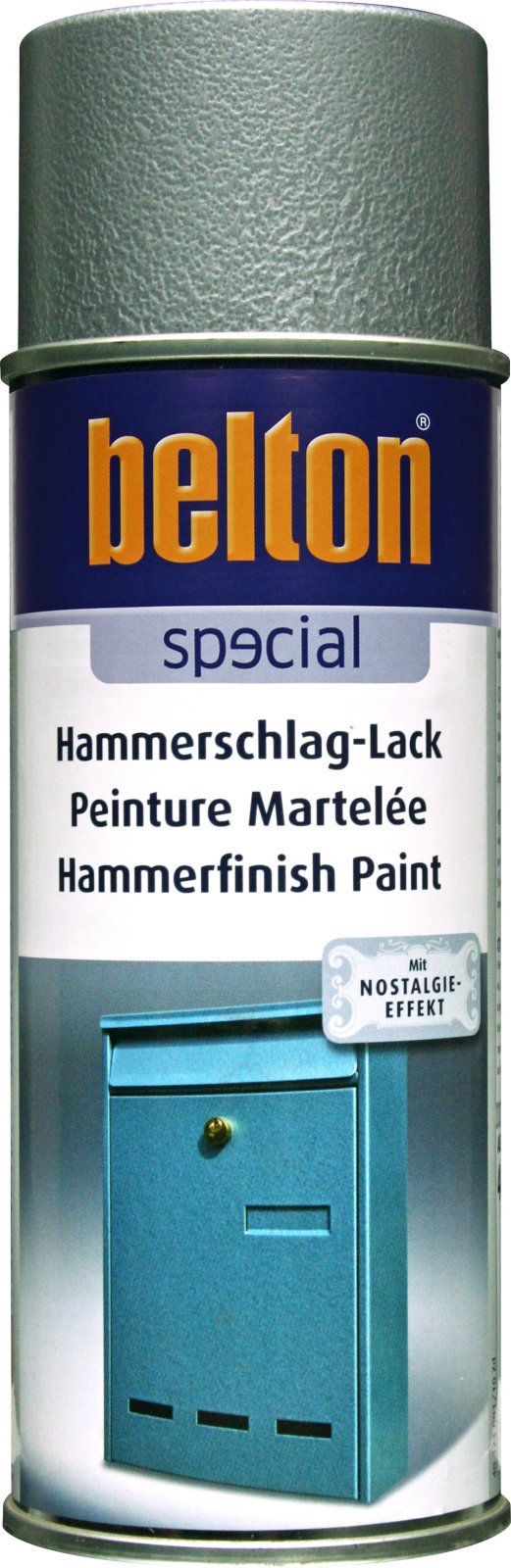 belton hammer finish paint, silver - 400ml