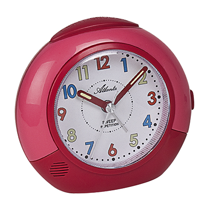 Atlanta 1708/1 Quartz alarm clock for children red