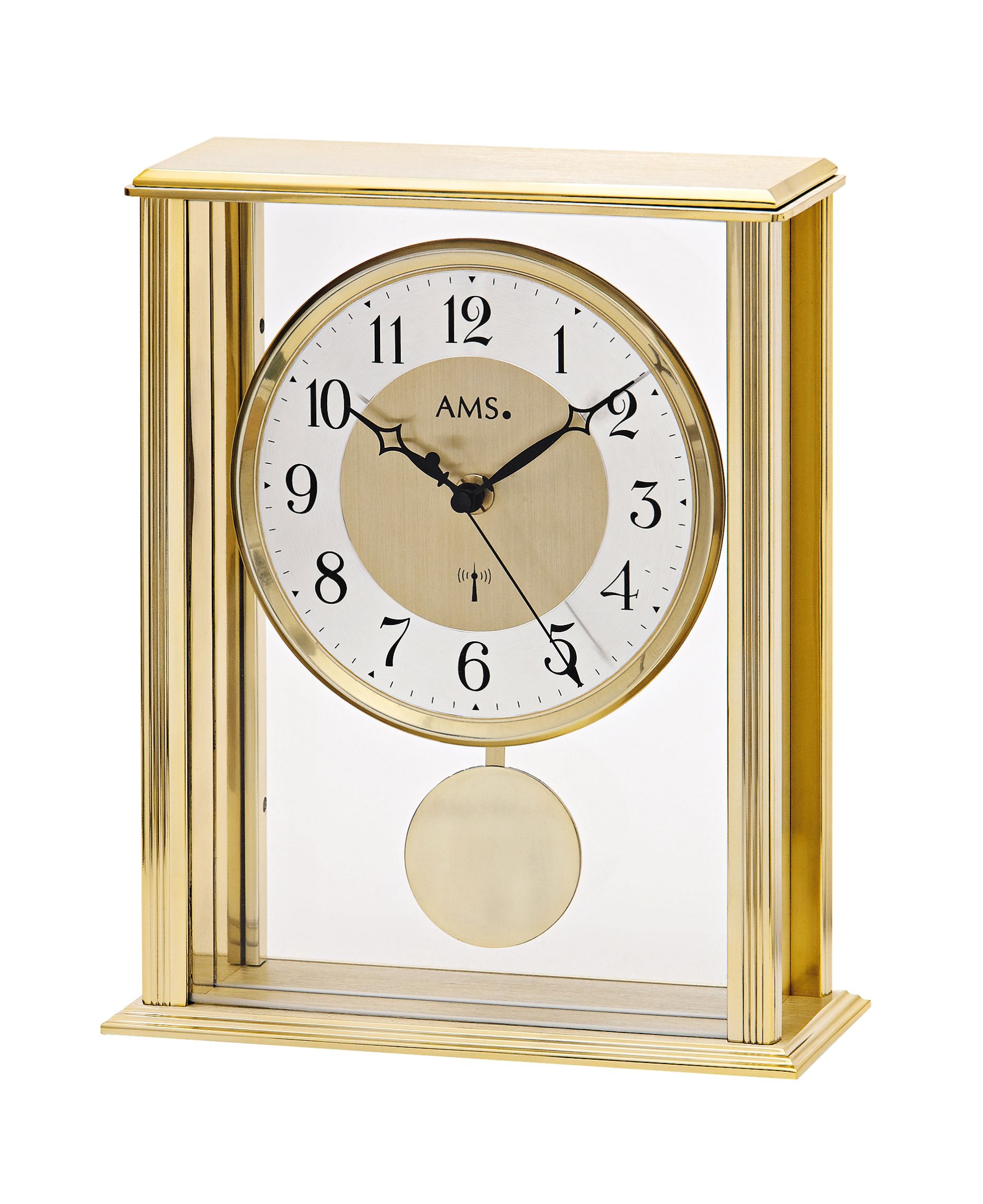 Radio controlled clock Biel 20x25x7cm, metal