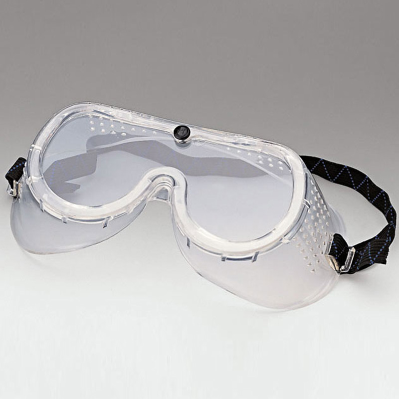 Protective goggles with uncolored spectacle lenses