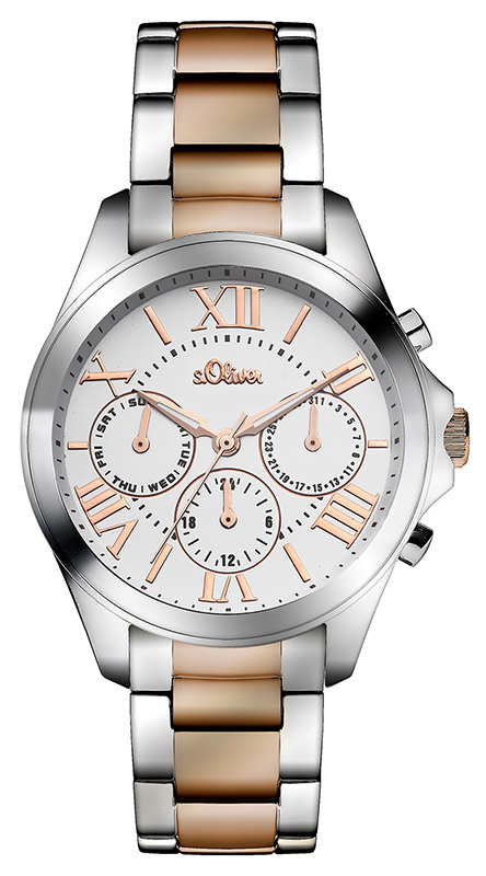 s.Oliver Edelstahlband bicolor IP rosé SO-2838-MM