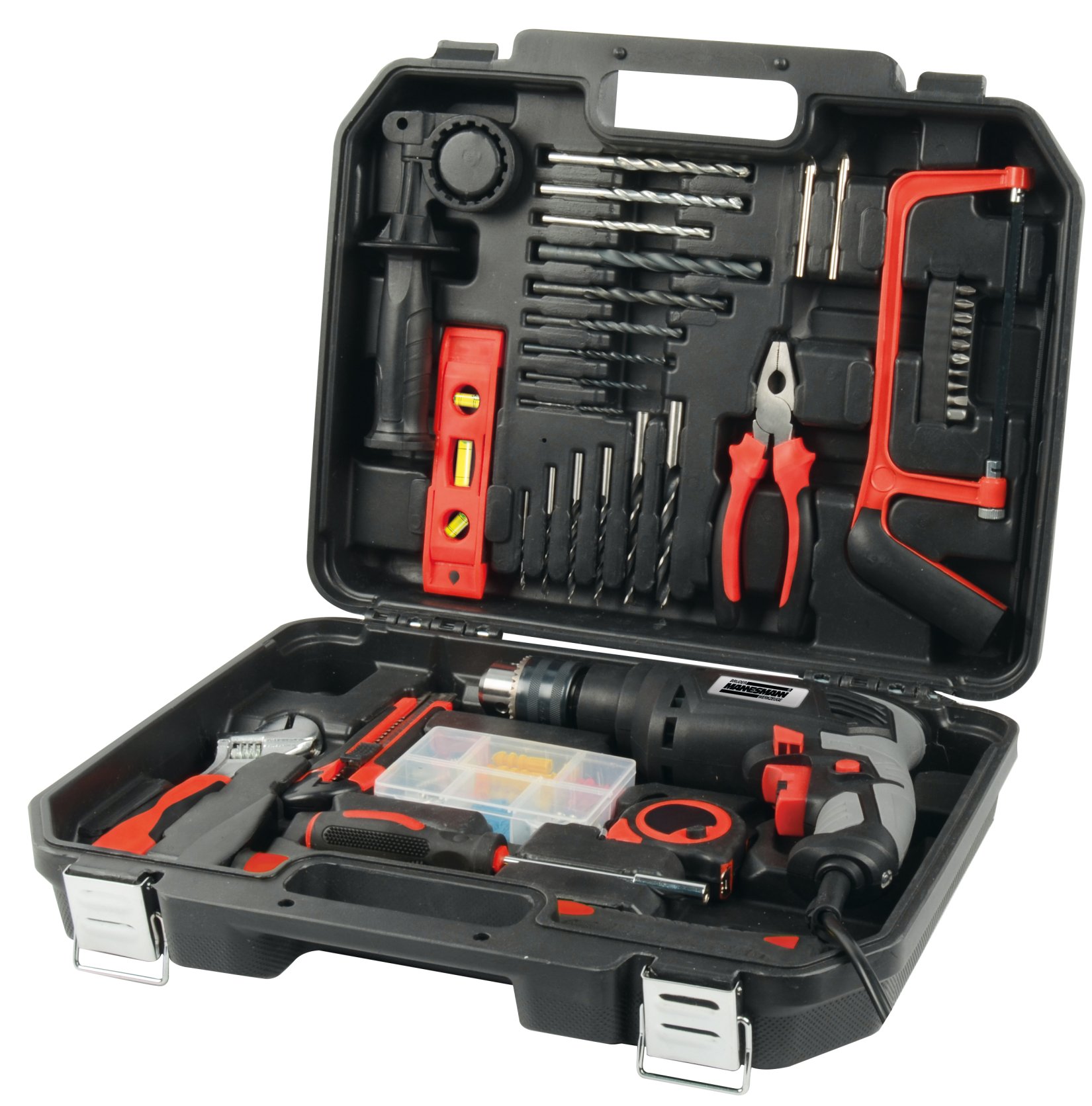 BRÜDER MANNESMANN electronic drill with tool assortment