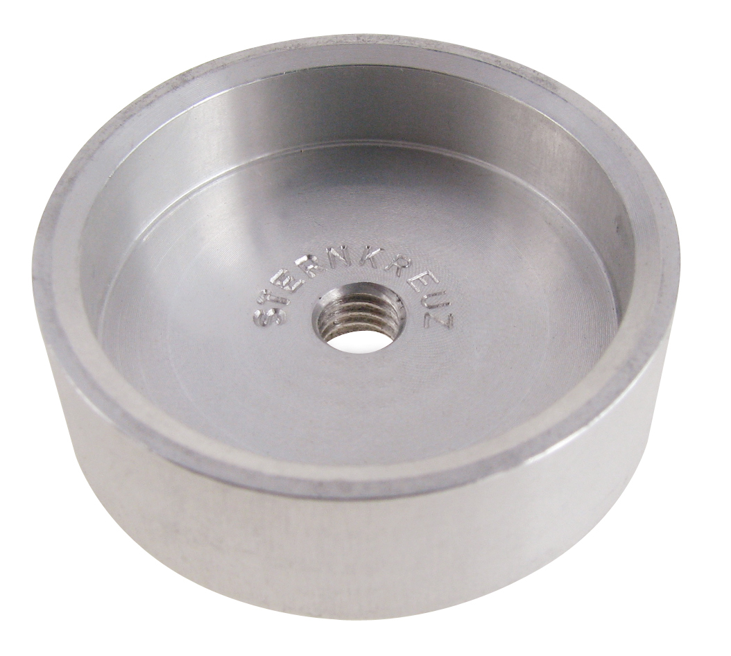 Aluminium pressure piece 23 mm, deep