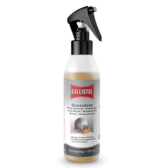 BALLISTOL resin remover, 150ml - dissolves burnt-in resin residues