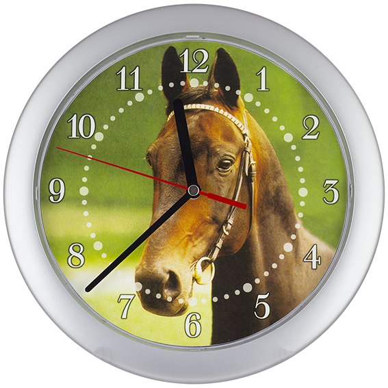 Kinderwanduhr Pferd