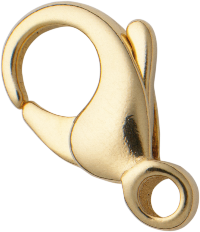 Carabiner curved gold 333/-Gg 13,00mm cast