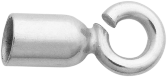 Cap silver 925/- inner Ø 2.00mm with small eye, open