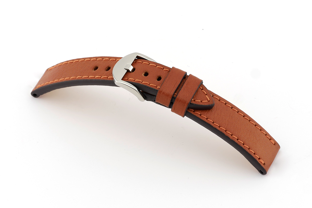 Leather strap Santa Fe 20mm cognac