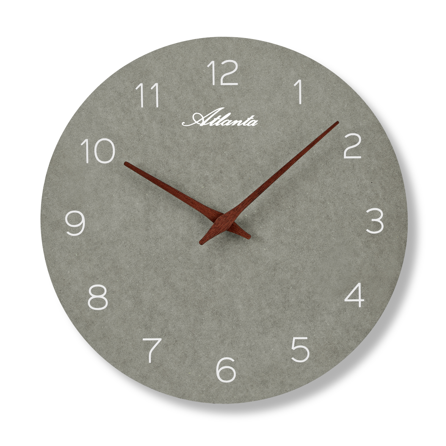 Atlanta 4521/4 quartz wall clock gray / brown