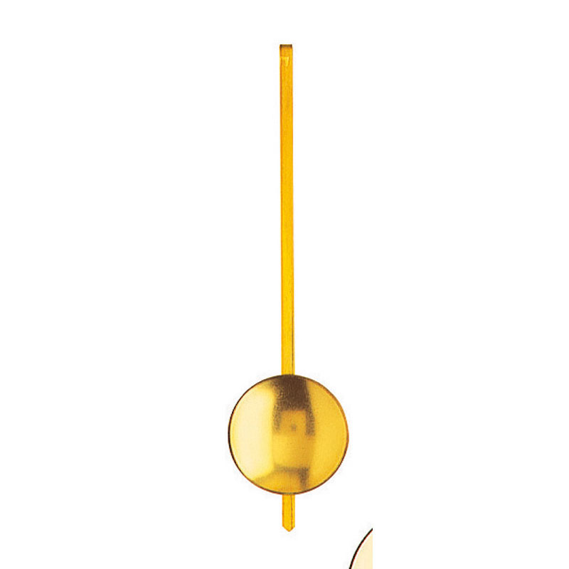 Mechanical block pendulum brass yellow matted l: 150mm Ø: 37mm